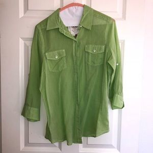 Cute light green flannel!!